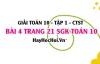 Giải bài 4 trang 21 Toán 10 tập 1 SGK Chân trời sáng tạo